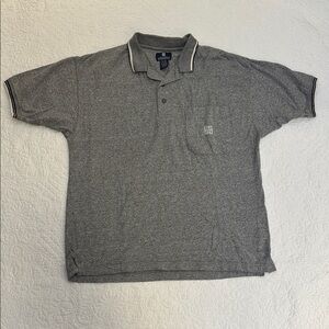 Vintage givenchy Men's Gray Polo golf Shirt sz medium y2k